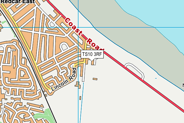 TS10 3RF map - OS VectorMap District (Ordnance Survey)