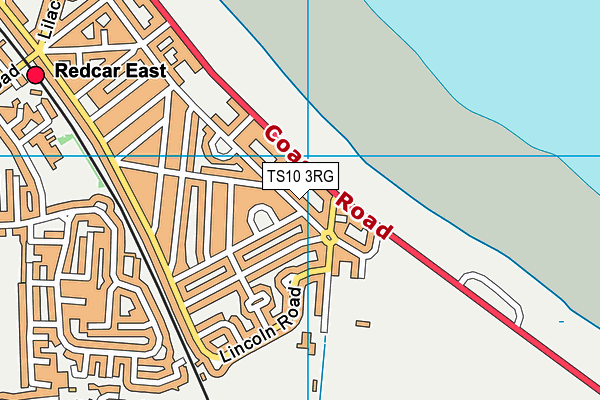 TS10 3RG map - OS VectorMap District (Ordnance Survey)
