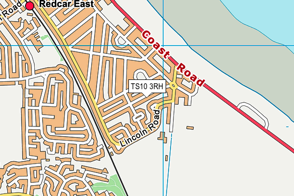 TS10 3RH map - OS VectorMap District (Ordnance Survey)
