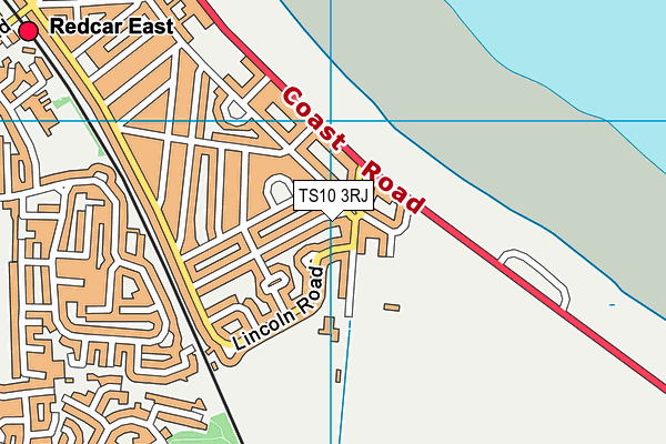 TS10 3RJ map - OS VectorMap District (Ordnance Survey)