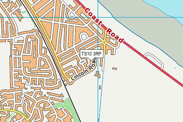 TS10 3RP map - OS VectorMap District (Ordnance Survey)