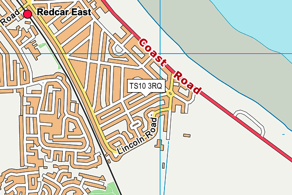 TS10 3RQ map - OS VectorMap District (Ordnance Survey)