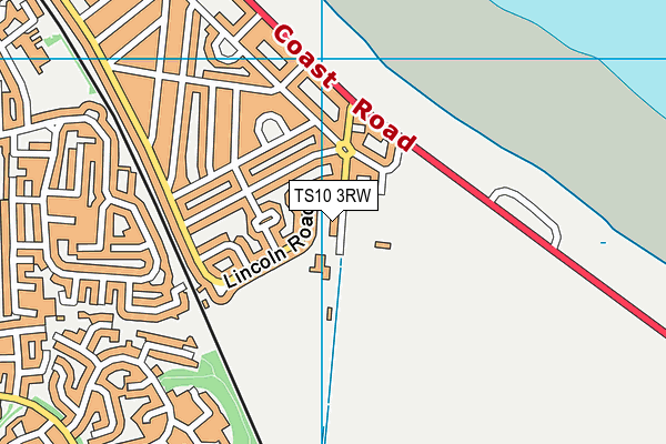 TS10 3RW map - OS VectorMap District (Ordnance Survey)