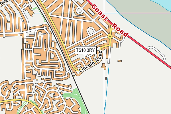TS10 3RY map - OS VectorMap District (Ordnance Survey)