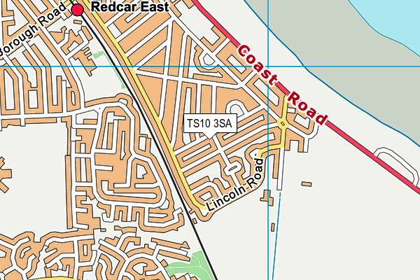 TS10 3SA map - OS VectorMap District (Ordnance Survey)