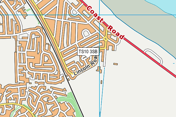 TS10 3SB map - OS VectorMap District (Ordnance Survey)