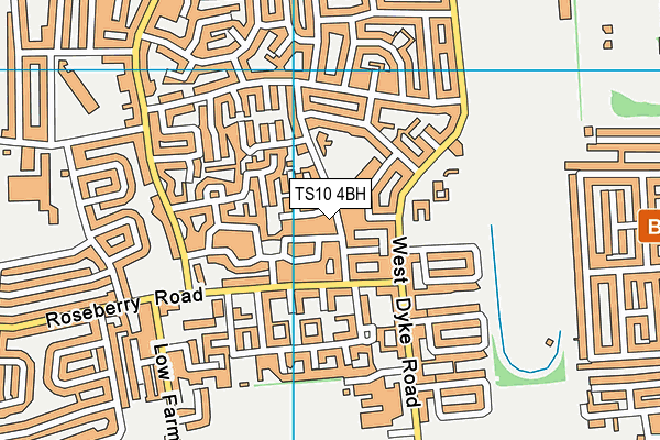 TS10 4BH map - OS VectorMap District (Ordnance Survey)
