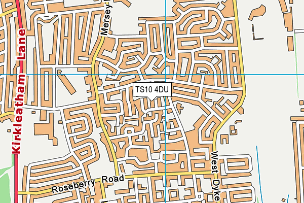 TS10 4DU map - OS VectorMap District (Ordnance Survey)