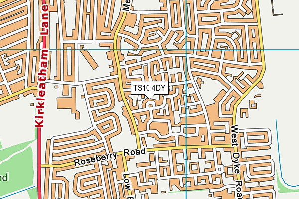 TS10 4DY map - OS VectorMap District (Ordnance Survey)