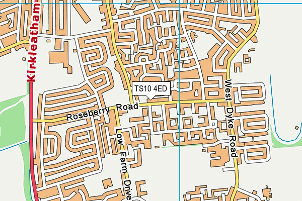 TS10 4ED map - OS VectorMap District (Ordnance Survey)