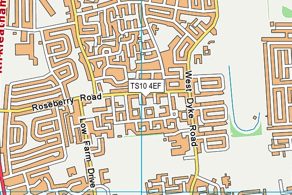 TS10 4EF map - OS VectorMap District (Ordnance Survey)