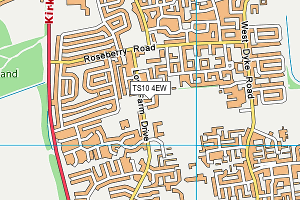 TS10 4EW map - OS VectorMap District (Ordnance Survey)