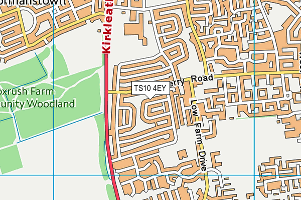 TS10 4EY map - OS VectorMap District (Ordnance Survey)