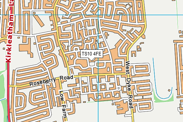 TS10 4FE map - OS VectorMap District (Ordnance Survey)