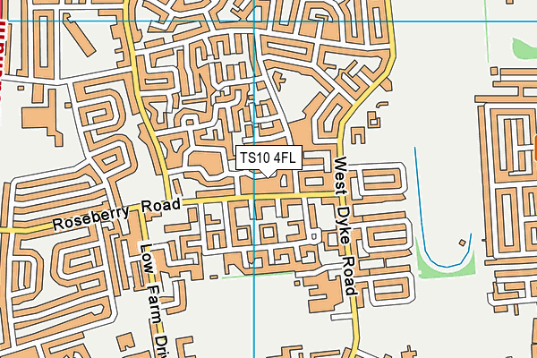 TS10 4FL map - OS VectorMap District (Ordnance Survey)