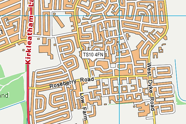 TS10 4FN map - OS VectorMap District (Ordnance Survey)