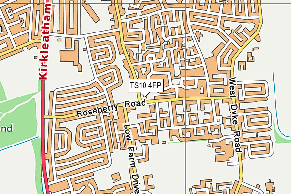 TS10 4FP map - OS VectorMap District (Ordnance Survey)