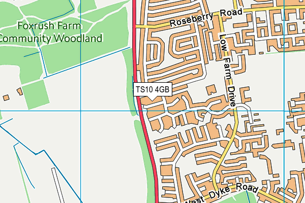 TS10 4GB map - OS VectorMap District (Ordnance Survey)