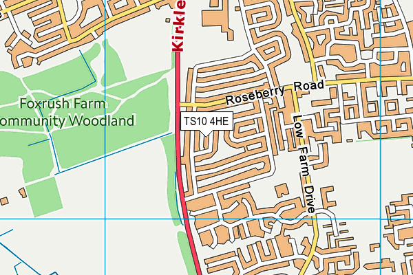 TS10 4HE map - OS VectorMap District (Ordnance Survey)