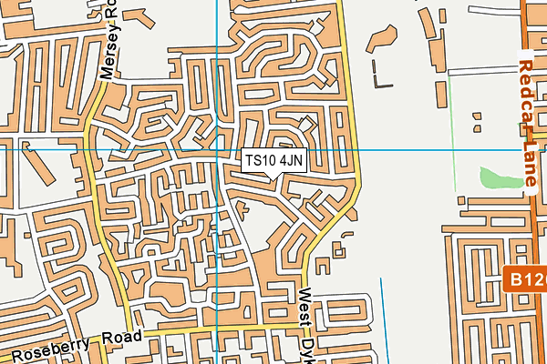 TS10 4JN map - OS VectorMap District (Ordnance Survey)