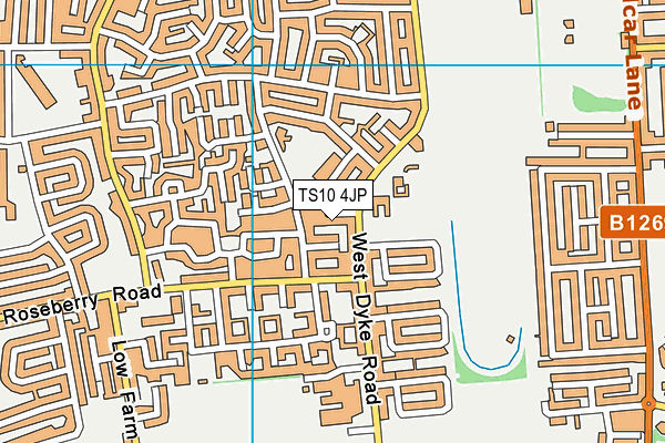 TS10 4JP map - OS VectorMap District (Ordnance Survey)