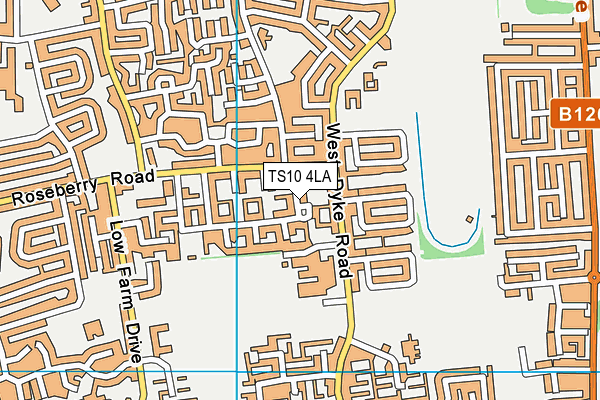 TS10 4LA map - OS VectorMap District (Ordnance Survey)