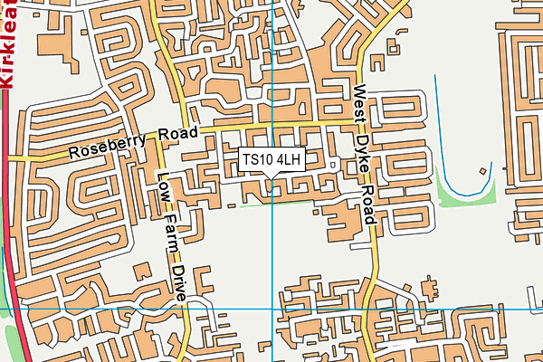 TS10 4LH map - OS VectorMap District (Ordnance Survey)