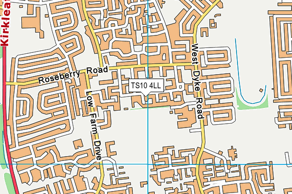 TS10 4LL map - OS VectorMap District (Ordnance Survey)