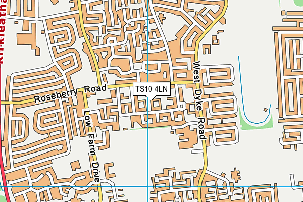 TS10 4LN map - OS VectorMap District (Ordnance Survey)