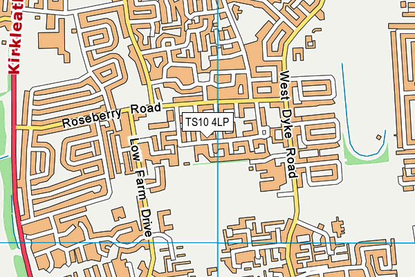 TS10 4LP map - OS VectorMap District (Ordnance Survey)