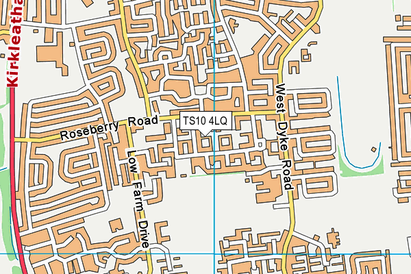 TS10 4LQ map - OS VectorMap District (Ordnance Survey)