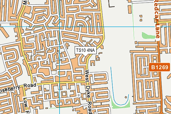 TS10 4NA map - OS VectorMap District (Ordnance Survey)