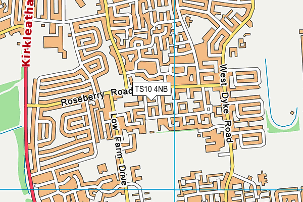 TS10 4NB map - OS VectorMap District (Ordnance Survey)