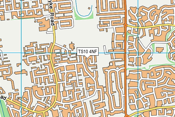 TS10 4NF map - OS VectorMap District (Ordnance Survey)