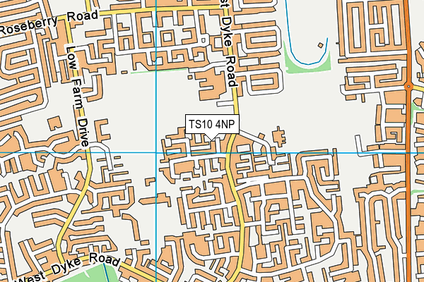 TS10 4NP map - OS VectorMap District (Ordnance Survey)