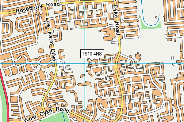 TS10 4NS map - OS VectorMap District (Ordnance Survey)