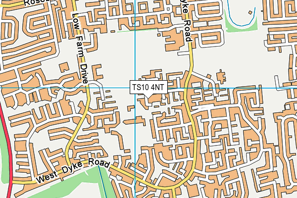 TS10 4NT map - OS VectorMap District (Ordnance Survey)