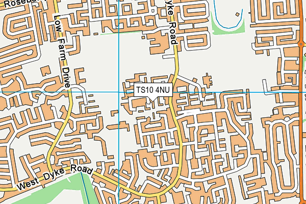 TS10 4NU map - OS VectorMap District (Ordnance Survey)