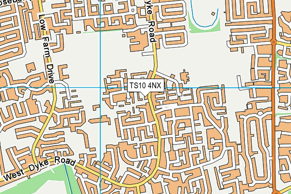 TS10 4NX map - OS VectorMap District (Ordnance Survey)