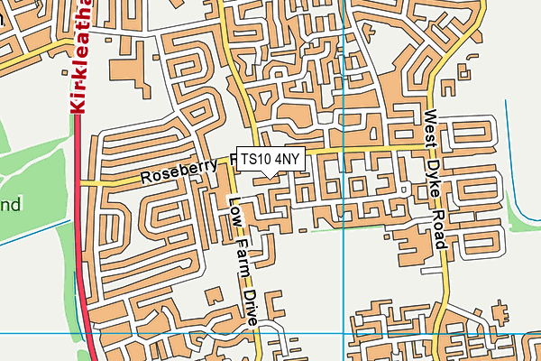 TS10 4NY map - OS VectorMap District (Ordnance Survey)