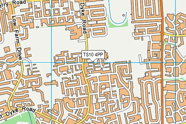 TS10 4PP map - OS VectorMap District (Ordnance Survey)