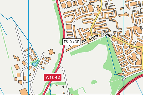 TS10 4QP map - OS VectorMap District (Ordnance Survey)