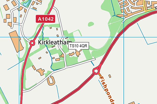 Kirkleatham Hall School map (TS10 4QR) - OS VectorMap District (Ordnance Survey)