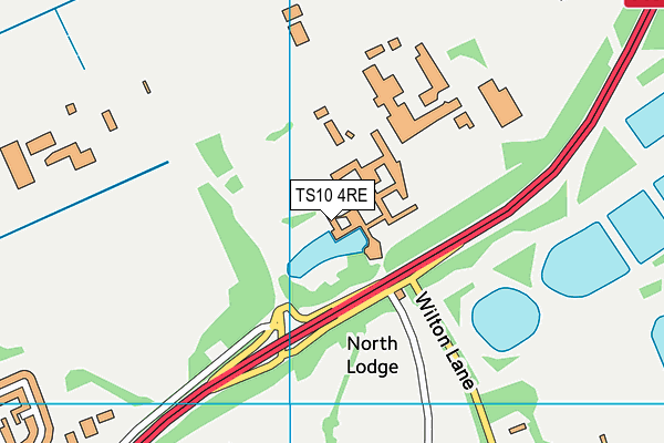 TS10 4RE map - OS VectorMap District (Ordnance Survey)