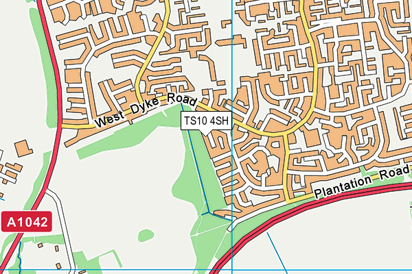 TS10 4SH map - OS VectorMap District (Ordnance Survey)