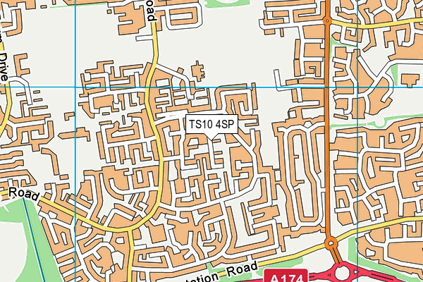 TS10 4SP map - OS VectorMap District (Ordnance Survey)