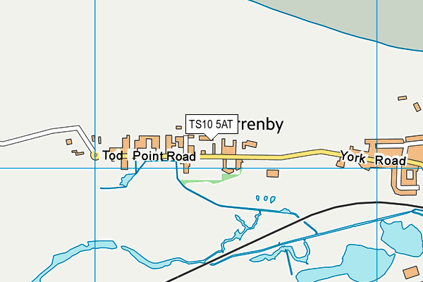 TS10 5AT map - OS VectorMap District (Ordnance Survey)