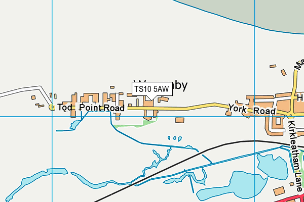 TS10 5AW map - OS VectorMap District (Ordnance Survey)