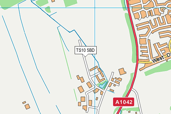 TS10 5BD map - OS VectorMap District (Ordnance Survey)