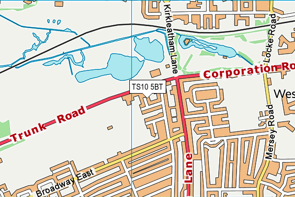 TS10 5BT map - OS VectorMap District (Ordnance Survey)